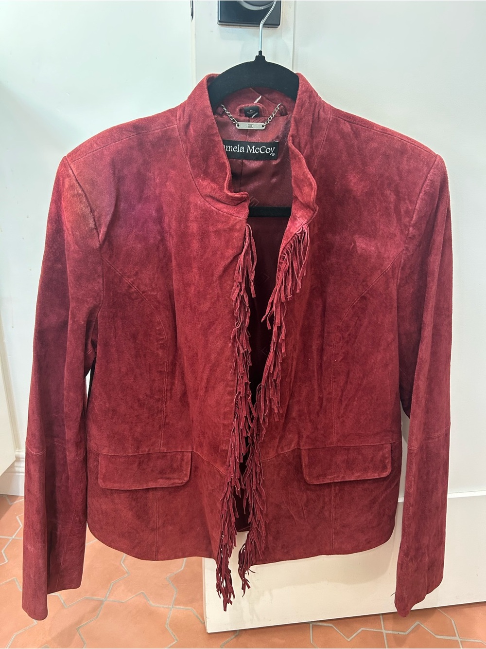 Western Suede Fringe Jacket, vintage